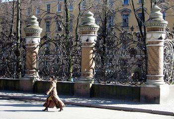 This photo is of the magnificent iron work fence surrounding The Church of our Saviour on the Spilled Blood in St. Petersburg, Russia ... photo taken by Walter Smith from Seattle, WA.